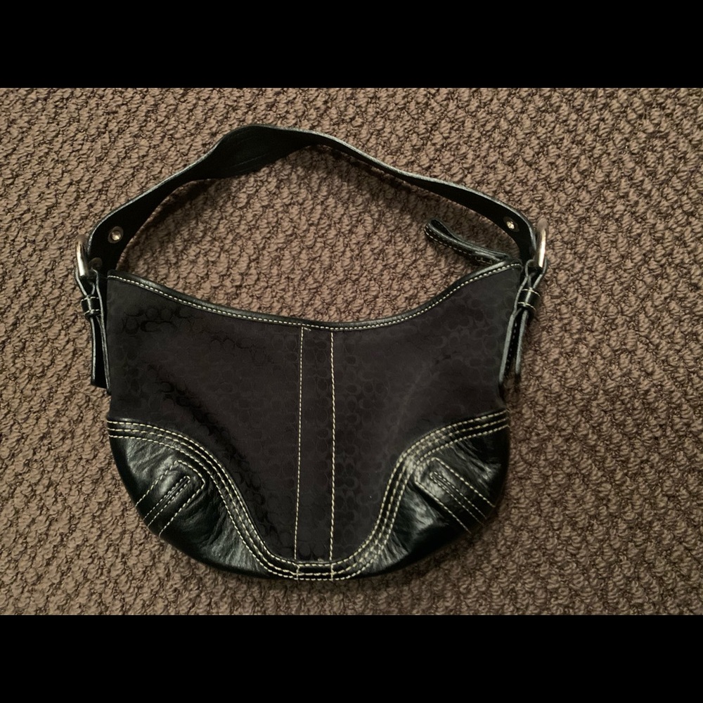Coach signature black purse